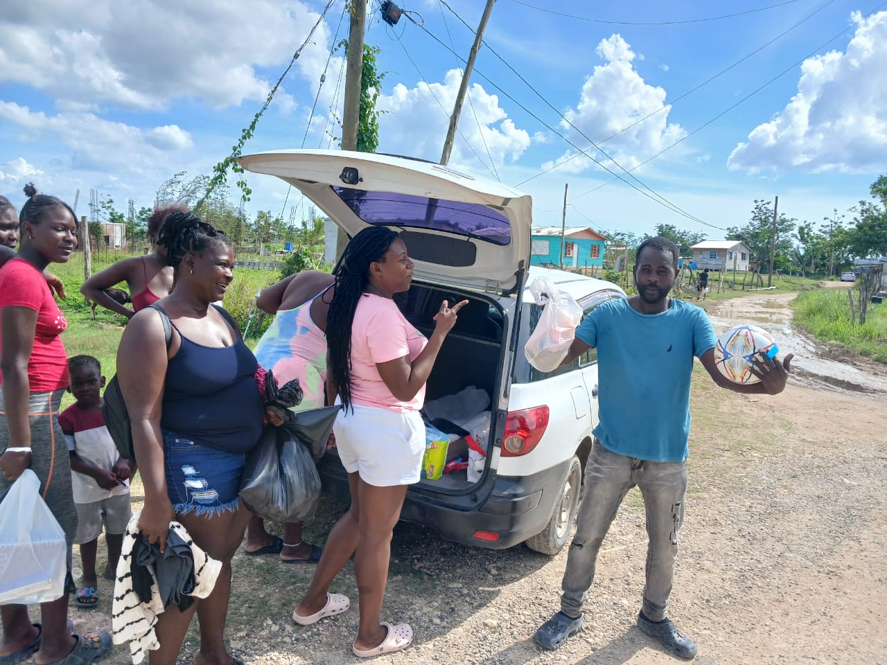 Nicole — Hurricane Melissa relief in Little London